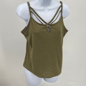 No Boundaries Double Strap Criss Cross Tank Top